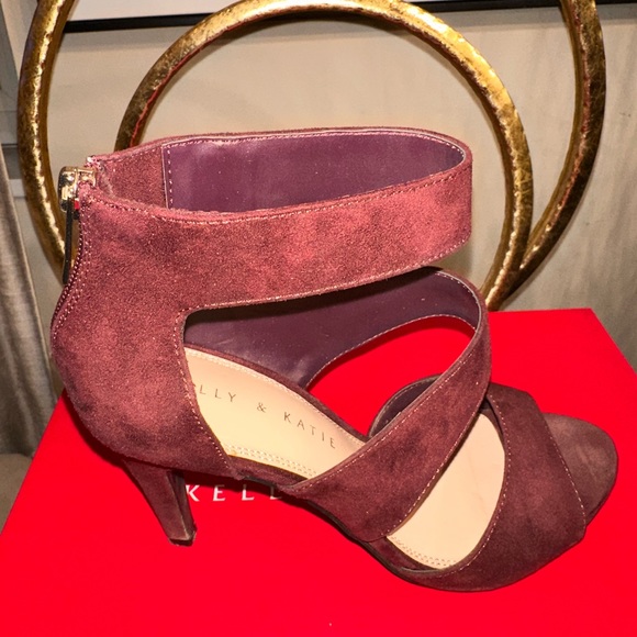 ❤️Katie & Kelly Amari Bordo Strappy Open Toe Back Zipper Sandal - Picture 15 of 16